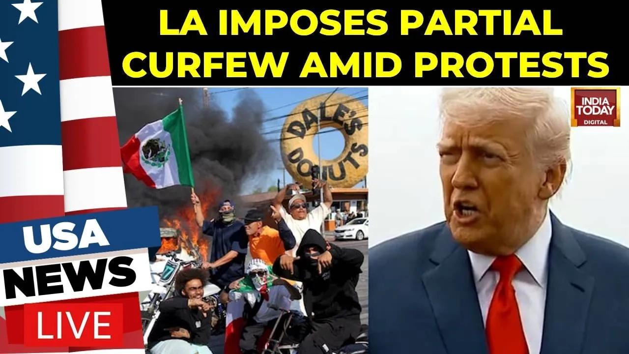 LIVE: LA Protests | Curfew In Downtown Los Angeles Due To Violent Protests | Immigration Crackdown